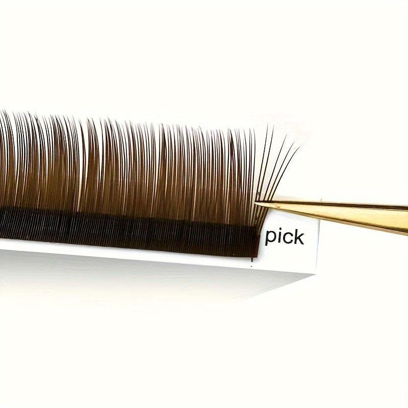 Brown DIY Individual Lashes Soft Natural Easy Fan Volume Extension