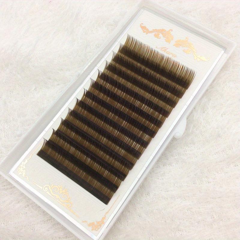 Brown DIY Individual Lashes Soft Natural Easy Fan Volume Extension