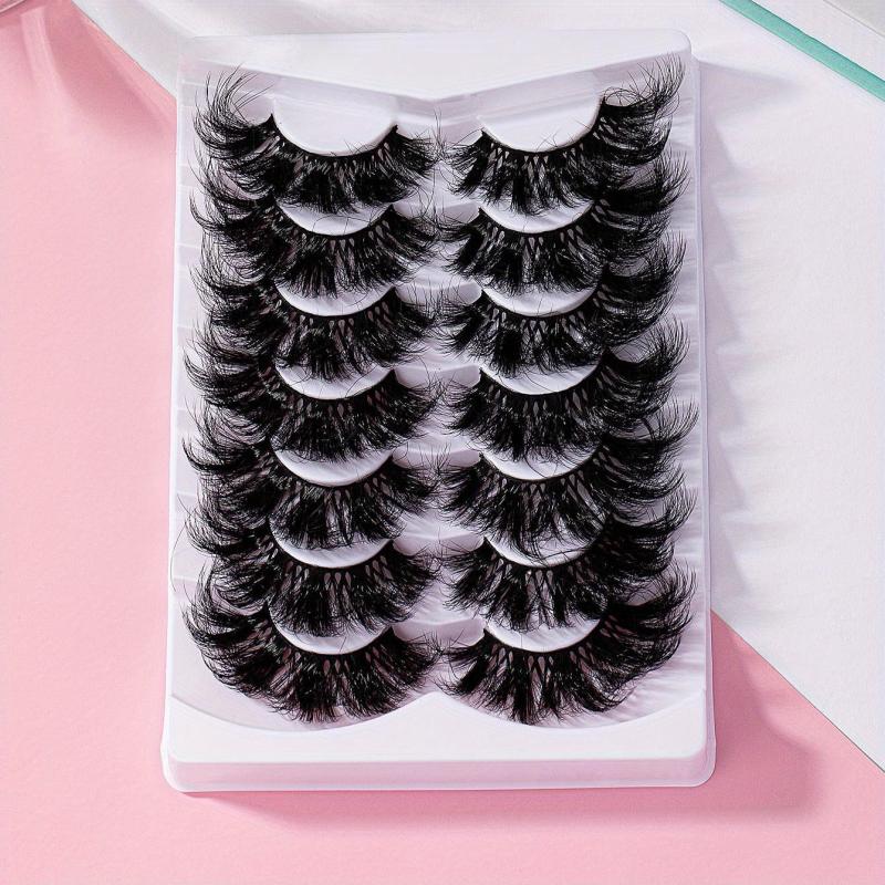 7 Pairs Cat Eye False Eyelashes Fox Eye Lashes Natural Look