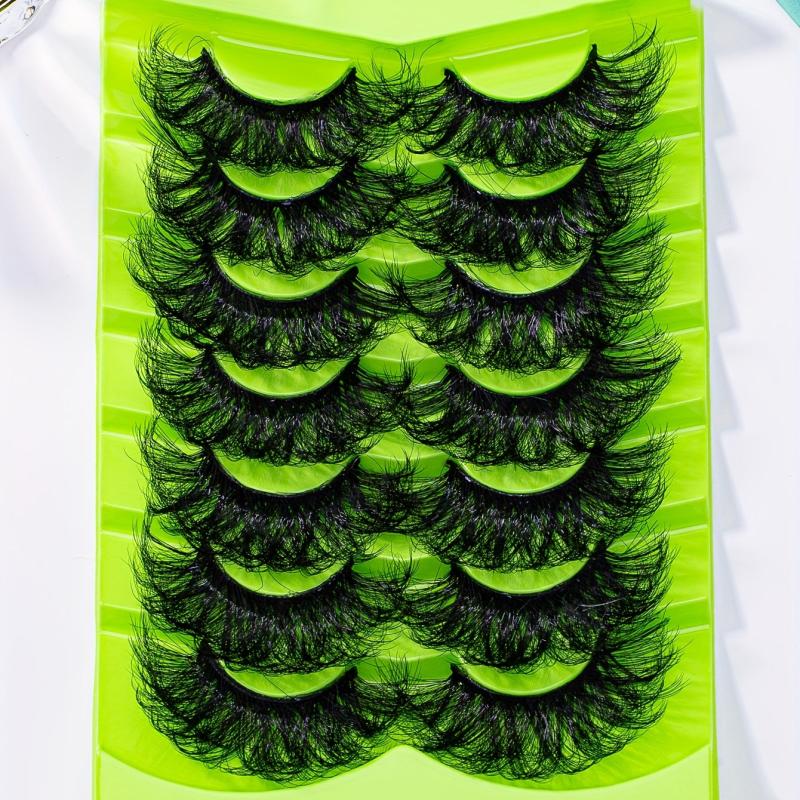 7 Pairs Cat Eye False Eyelashes Fox Eye Lashes Natural Look