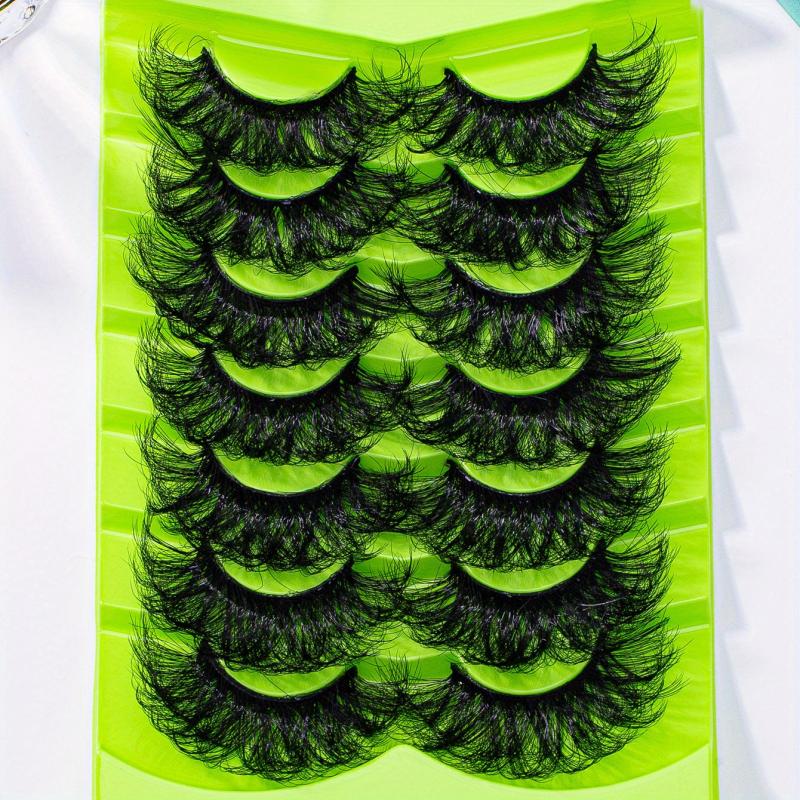 7 Pairs Cat Eye False Eyelashes Fox Eye Lashes Natural Look