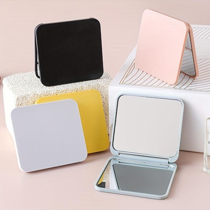 Square Vanity Mirror 1X2X Magnification Foldable Makeup Mirror