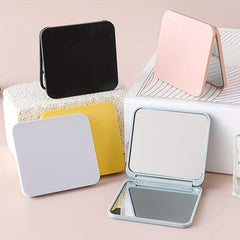 Square Vanity Mirror 1X2X Magnification Foldable Makeup Mirror