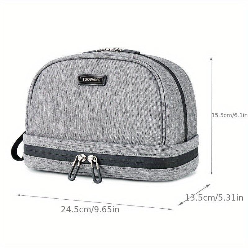 Travel Toiletry Bag Double Layer Makeup Bag Water Resistant For Cosmetics