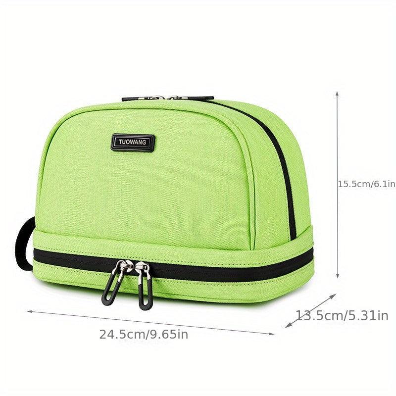 Travel Toiletry Bag Double Layer Makeup Bag Water Resistant For Cosmetics