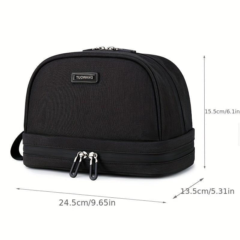 Travel Toiletry Bag Double Layer Makeup Bag Water Resistant For Cosmetics