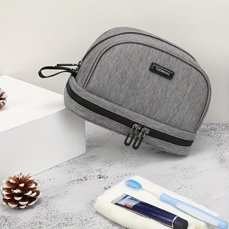 Travel Toiletry Bag Double Layer Makeup Bag Water Resistant For Cosmetics