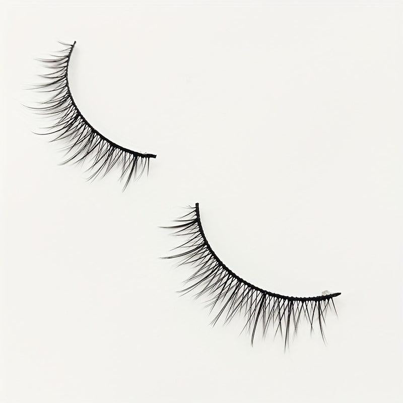 5 Pairs Natural Look False Eyelashes Fluffy Curling Crossed Lashes