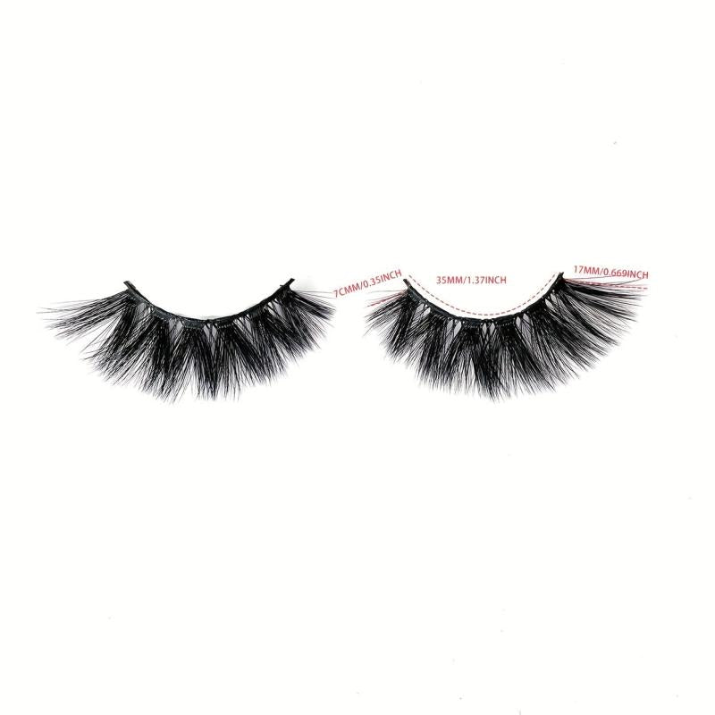 4 Pairs Full Curling False Eyelashes Daily Use Fluffy Delicate Eyelashes