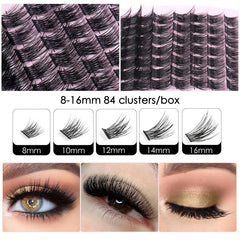 Large Capacity False Eyelashes Natural Thick Self Grafted for Voluminous Look