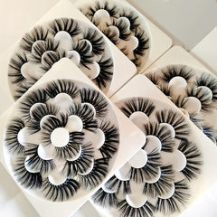 35 Pairs 25mm Fluffy Dramatic False Eyelashes Cosplay Manga Extension