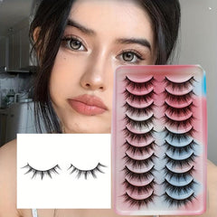 10 Pairs Little Devil Style Eyelashes Natural Look Cosplay Lashes Extension