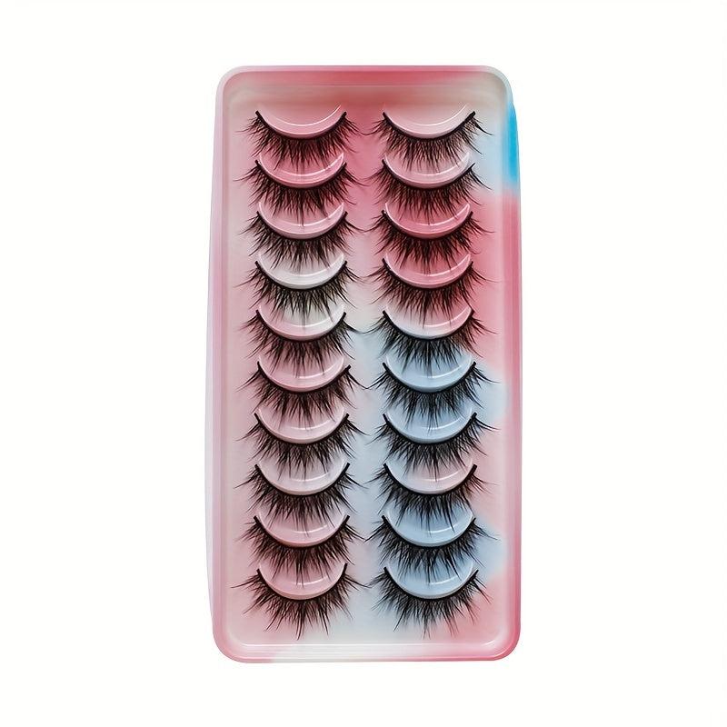 10 Pairs Little Devil Style Eyelashes Natural Look Cosplay Lashes Extension