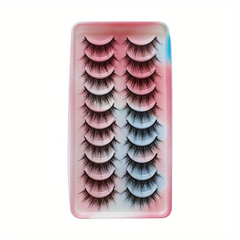 10 Pairs Little Devil Style Eyelashes Natural Look Cosplay Lashes Extension