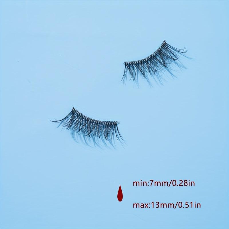 7 Pairs Natural Winged End 3D Wispy Eyelashes