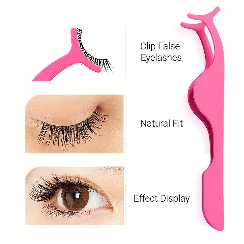 Eyelash Curler & False Eyelash Clip Set 2 In 1 Makeup Tools