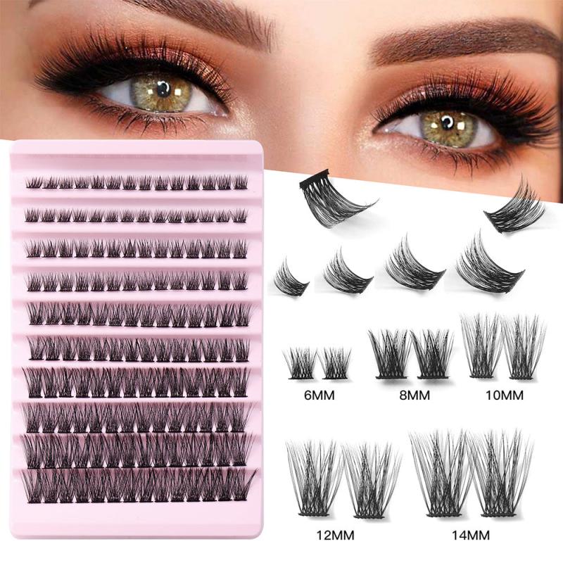 148 Pcs D Curl 6-14mm Lash Clusters Individual Lashes