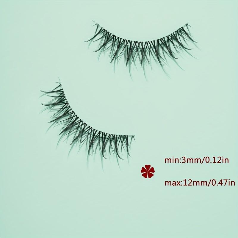 5 Pairs Crisscross Anime Lashes 12mm Spiky Eyelashes Cosplay Makeup