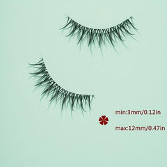 5 Pairs Crisscross Anime Lashes 12mm Spiky Eyelashes Cosplay Makeup