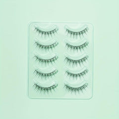 5 Pairs Crisscross Anime Lashes 12mm Spiky Eyelashes Cosplay Makeup