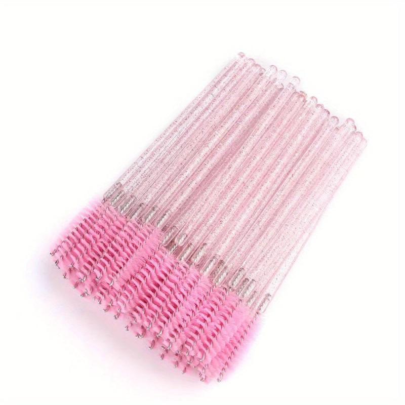 50pcs Crystal Eyelash Mascara Brushes Wands For Makeup