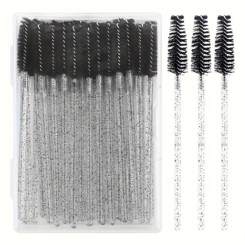 Make Up Brushes 50Pcs Eyelash Brushes Makeup Brushes Wands Applicator