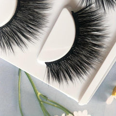 3 Pairs Thick False Eyelashes Wispy Doll Style Curling Lashes