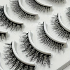 10 Pairs of Natural Looking Faux Mink Cat Eye False Eyelashes