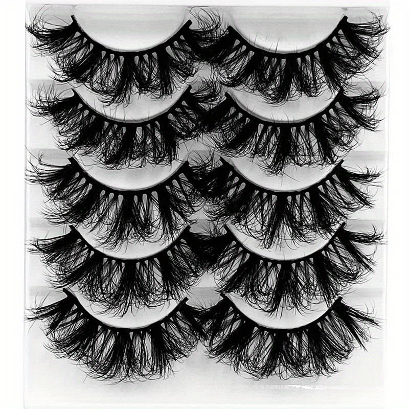 5 Pairs Fluffy Volume False Eyelashes Sexy Charming Decoration