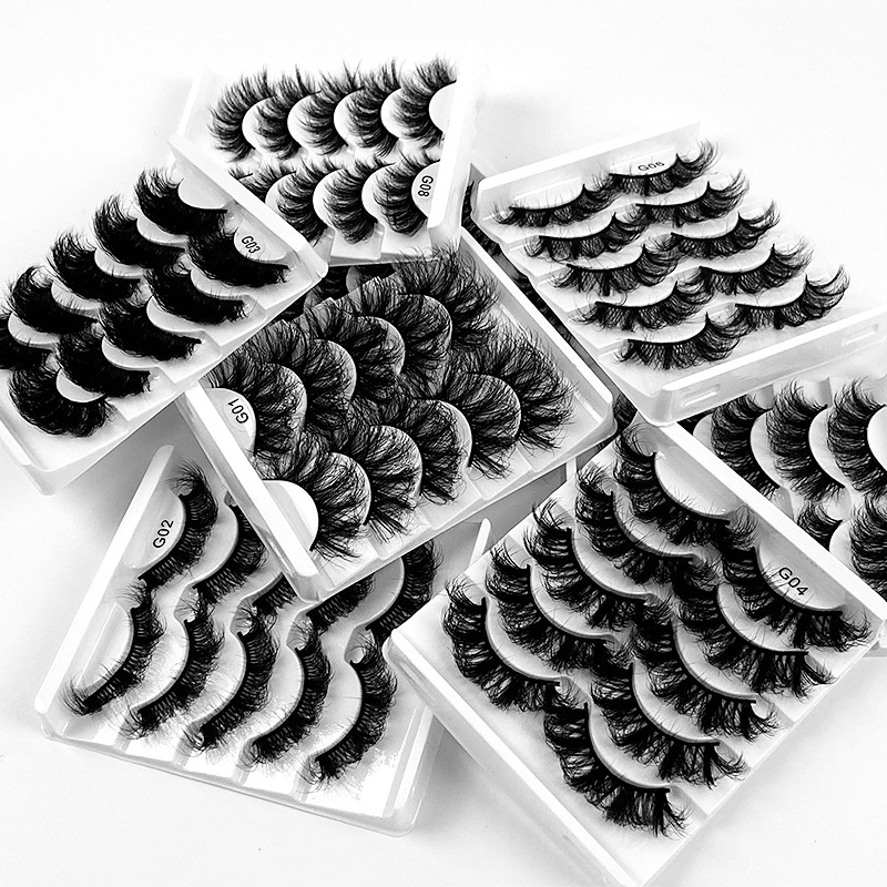 5 Pairs Fluffy Volume False Eyelashes Sexy Charming Decoration
