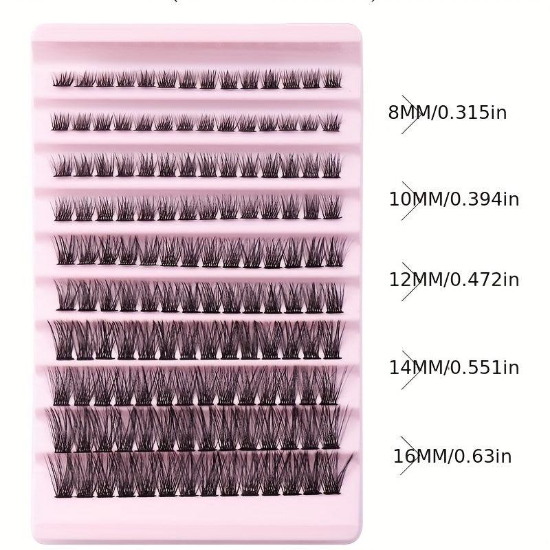 8-16mm Wispy Soft Lash Clusters DIY Cat Eye Extension