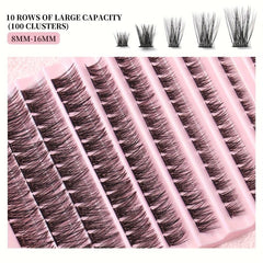 8-16mm Wispy Soft Lash Clusters DIY Cat Eye Extension