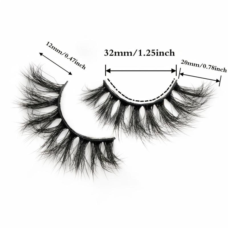 7 Pairs 3D Natural Faux Mink Eyelashes Fluffy Wispy False Eyelashes