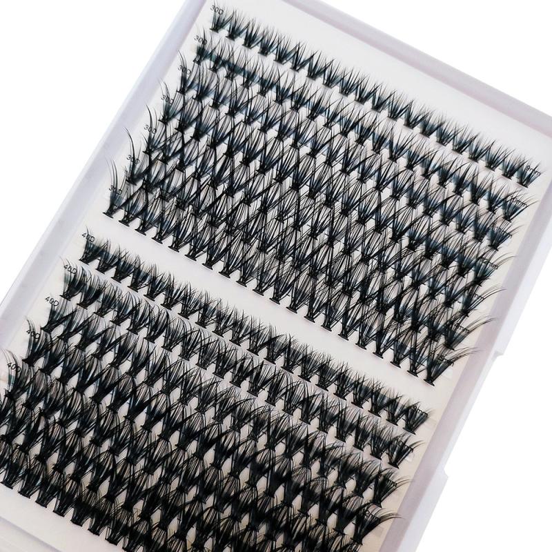 280pcs 30D 40D Cluster Lashes D Curl Individual Lash Extensions
