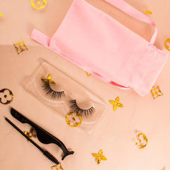 3D Mink False Eyelashes Natural Look Brushes Tweezers