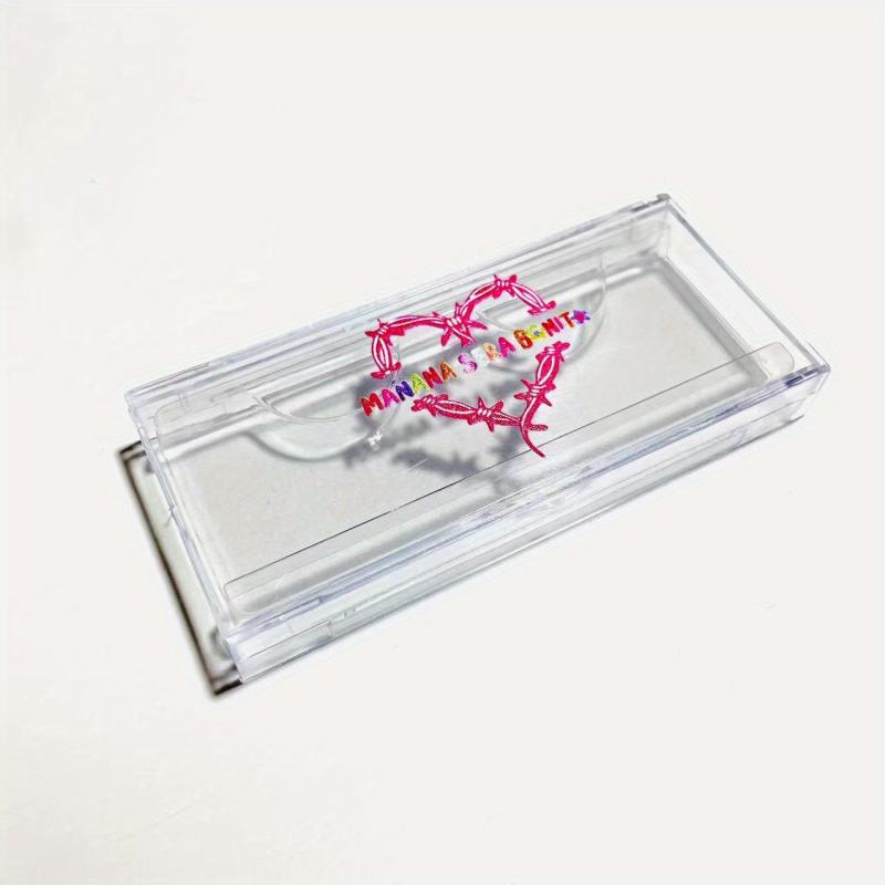 1pc Cartoon Empty Eyelashes Box Plastic Holder Lashes Box
