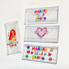 1pc Cartoon Empty Eyelashes Box Plastic Holder Lashes Box