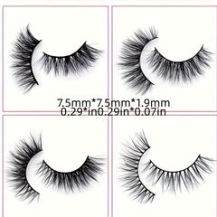 3D Fluffy Wispy Eyelashes Natural Volume Curly Layered Lashes