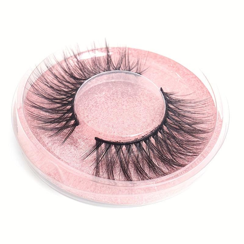 3D Fluffy Wispy Eyelashes Natural Volume Curly Layered Lashes
