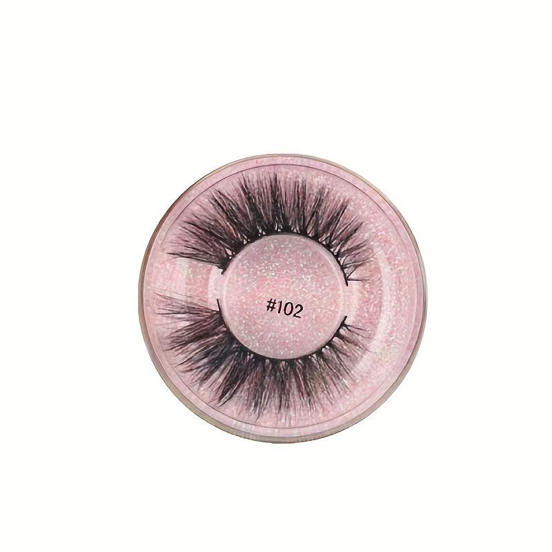 3D Fluffy Wispy Eyelashes Natural Volume Curly Layered Lashes