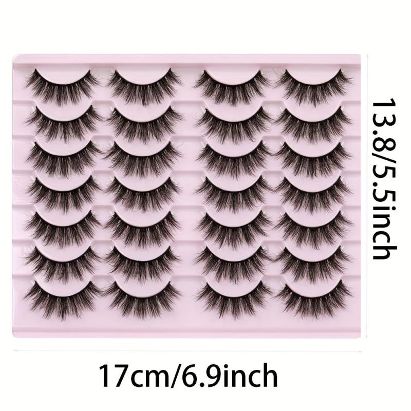14 Pairs Fluffy 3D Mink Lashes Dramatic False Eyelashes