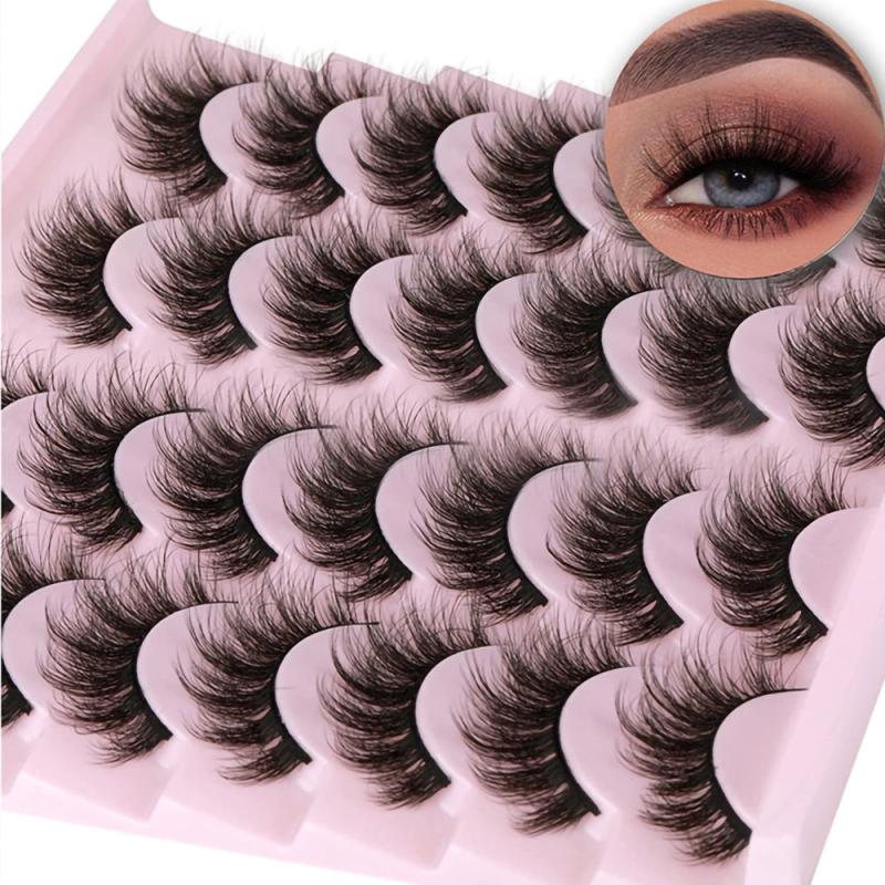14 Pairs Fluffy 3D Mink Lashes Dramatic False Eyelashes