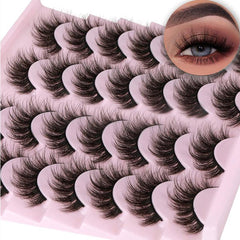 14 Pairs Fluffy 3D Mink Lashes Dramatic False Eyelashes