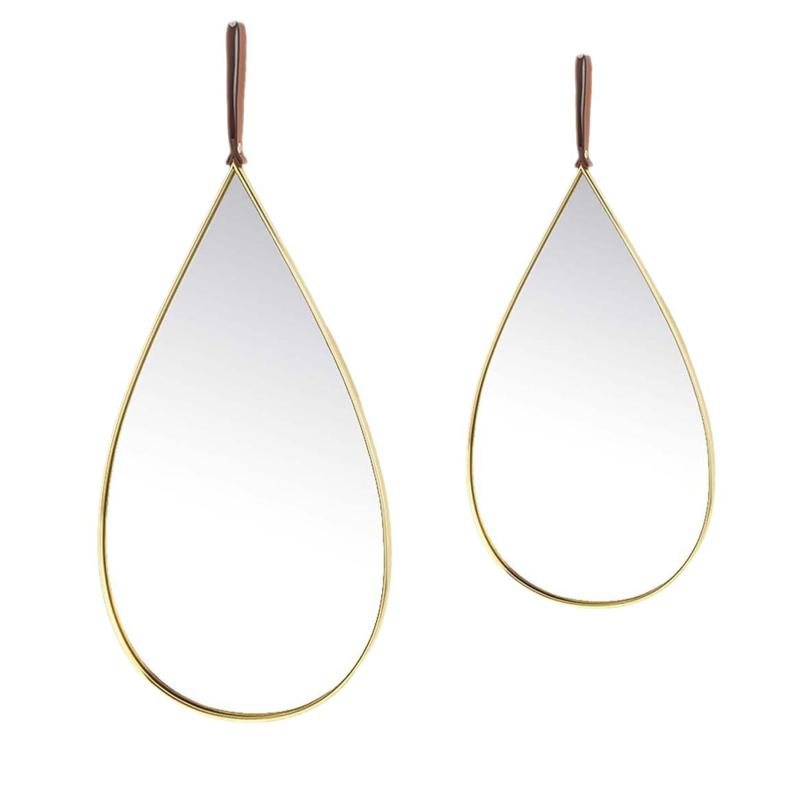 Teardrop Decorative Wall Mirror for Bedroom Entry Vanity Bathroom
