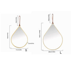 Teardrop Decorative Wall Mirror for Bedroom Entry Vanity Bathroom
