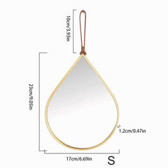 Teardrop Decorative Wall Mirror for Bedroom Entry Vanity Bathroom
