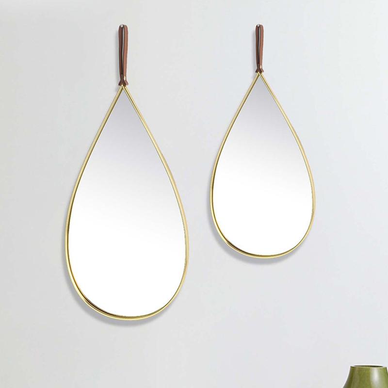 Teardrop Decorative Wall Mirror for Bedroom Entry Vanity Bathroom