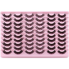 30 Pairs 3D Faux Mink Lashes Volume Eyelash Extension Makeup
