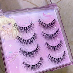 3D Plush Feeling False Eyelashes Soft And Comfortable Natural Makeup Lashes