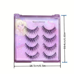 3D Plush Feeling False Eyelashes Soft And Comfortable Natural Makeup Lashes